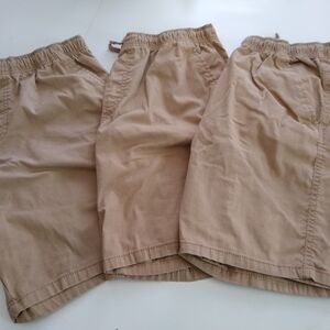 Lot Of 4 Boy's Khaki Shorts, Sz XL 14/16 Husky